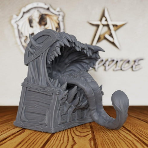 AUSPDICE Chest Mimic DND Miniatures, Paintable Miniatures for Board Games, Perfect for RPG Enthusiasts