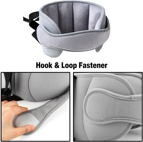 PandaEar Car Seat Toddler Head Support, Adjustable Baby Carseat Head Holder Strap for Car Seat Stroller, Soft Neck