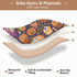 GuoChe Seamless Cozy 50'' 50'' Halloween Food - Themed Pattern Soft Thick Baby Gym & Activity Mat for Floor Breathable
