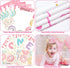 SNLN 1st Sweet One Birthday Party Decorations, First Birthday Decorations for Girl, Balloon Box Photo Banner Donut Foil