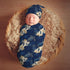 Sets Turtle Starfish Seahorse Newborn Swaddle Blankets Hat Soft Baby Receiving Blanket Swaddle Sack for Baby Shower