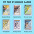 RIXUGIT 200ct 55pt 3" 4" 100ct 100ct x Hard Plastic Card Protector - Hard Card Sleeves and Soft Card Sleeves