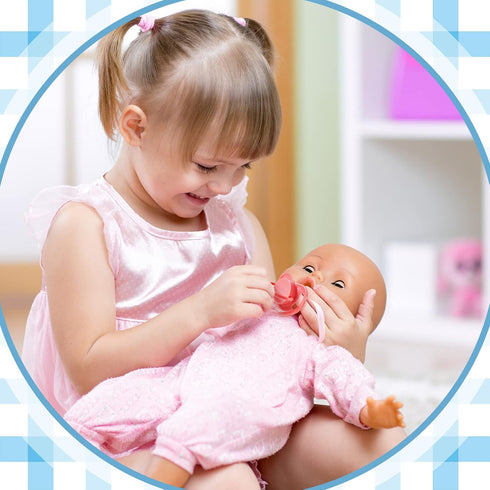 7 Pcs Disappearing Doll Feeding Set, Baby Doll Bottles with Toy Pacifier for Doll Accessories