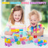 Hisine 46PCS 1 inch 3-8,10 3+(ESP. 3-8) Multiple Shapes Magnetic Blocks, Magnetic Building Blocks for Kids Ages Colors