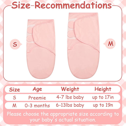 6 Pack Ramede Preemie Swaddle Blanket with Hats Sleep Swaddle for Baby Boy Girl Preemie Newborn Sacks Soft Cotton
