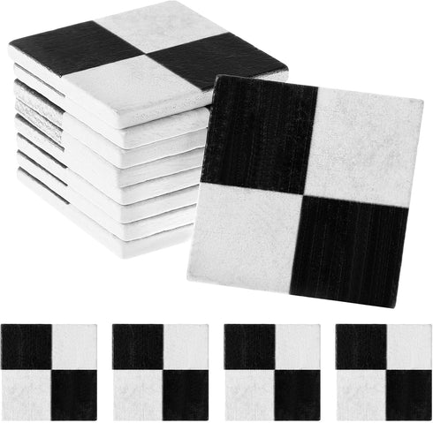 NUOBESTY 18Pcs Dollhouse Floor Sheet, Mini Floorboard Wood Dollhouse Flooring Decoration Accessories