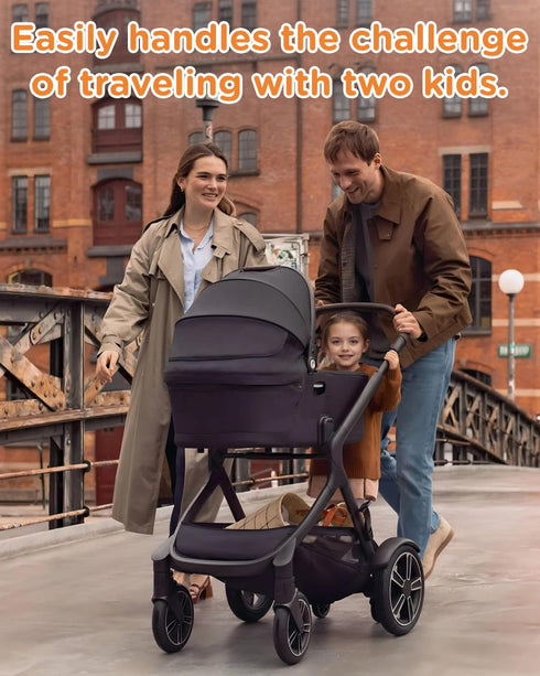 Glofex 2 in1 55 LBs Universal Stroller Board - Stroller Attachment for Toddler to Ride,Detachable Sit and Stand Toddler