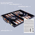 Backgammon Set - Classic Board Game with Premium Leather Case - Portable Travel Game Set for Adults, Kids