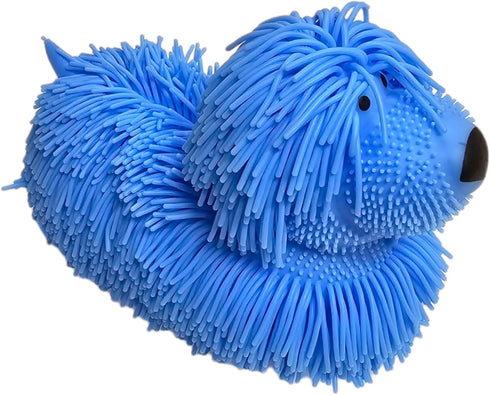 (3 Pack) (8" 5") (3 Pack Zugar Land Soft Shaggy Puffer Dog Toy x Filled with air for a Fun Squishy Stretchy Fidget