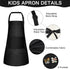 PLULON 15Pcs Kids Adjustable Paint Aprons, Bulk Art Apron with 2 Pockets for Girls Boys Painting Crafting