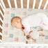 SUABO Rabbit Face Pattern Crib Sheets Stretchy Portable Sheets for Baby Toddler Breathable Soft Crib Mattress Sheet