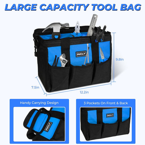 24 Set Hammer INCLY PCS Kids Real Tool with Tool Bag, Boys Small Real Hand Tools Kit, Children Construction Learning