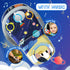 6 6 12 Car Seat Toys for Baby Infant Months and Up, Carseat Toys with Musical Pedal Piano, Baby Mirror and Hanging
