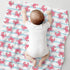 Cstdyfrv Cozy 60x80in Cute Pink Crabs Baby Blankets for Boys Girls Watercolor Crab Striped Soft Infant Toddler Newborn