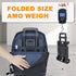 Semoprus Car Seat Stroller, Car Seat Carrier for Airport with Wheels and Compact Fold, Foldable Carseat Travel Cart