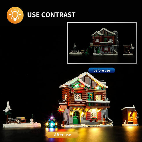 Vaodest LED Light for Lego 10325 Alpine Lodge Set - Compatible Design for Model 10325 (LED Light Only)