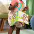 0+ Bright Starts Safari Buddies Soft Book, Crinkle Plush Pages with Lion, Monkey, Elephant & More, Baby's First Book