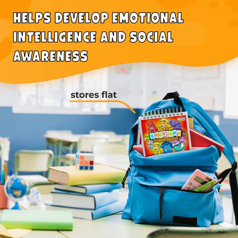 Feelings Flipbook for Kids by Professional Therapists - Learn 20 Emotions, Moods Coping Skills for ADHD