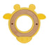 Nuby Natural Wood Teether, Soft Silicone Giraffe Yellow, Minimalist Design, Easy to Clean