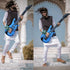 9Pcs Inflatable Guitars and Microphones, Party Props for 80s 90s Themed Events, Rock Star Toy Set