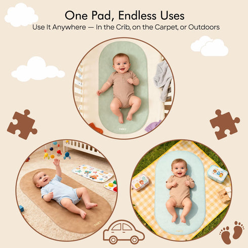 Changing Pad Portable, Diaper Changing Pad, Baby Changing Mat, Waterproof & Wipeable Vegan Leather Change Pad for Home
