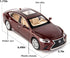 BDTCTK 1/32 Compatible Lexus Ls500h Model Car, Zinc Alloy Pull Back Toy Car with Sound and Light for Kids
