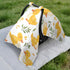 Dalzium Cute Duck Car Seat Cover Baby, Carseat Canopy Cover for Girl Boy, Breathable Baby Carrier Cover Stroller Sun