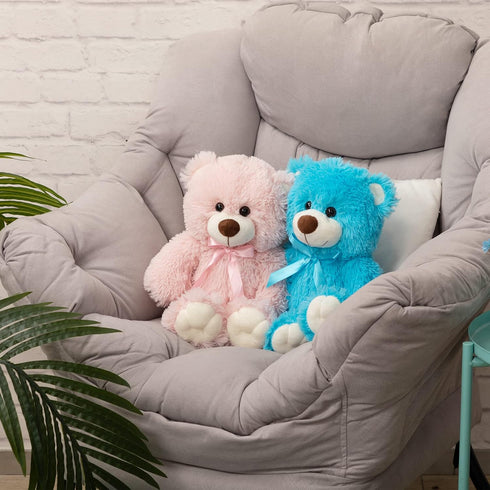 Super Color Teddy Bear Stuffed Animal - Plush Toy for Children, Girlfriend, Family, Baby Shower, Birthday (Pink 14 in)