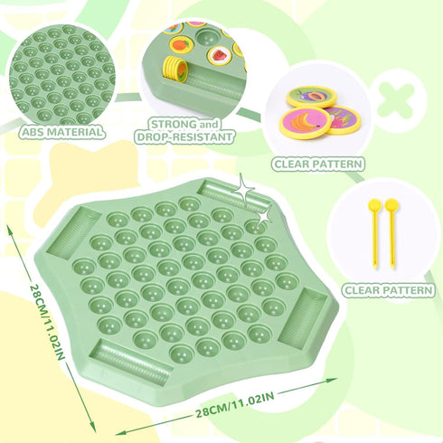 54PCS 2025 Flip Chess Memory Game, Fruit Flip Chess Board Game, Memory Checkerboard Over Card Board, Double Cartoon