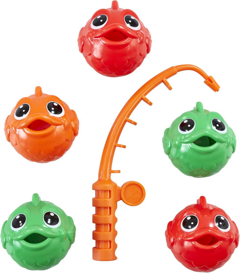 Wahu Let's Go Fishin' 6-Piece Kids Fishing Water Toys Set for Ages 5+, Includes 1 Fishing Pole and 5 Colorful Fish