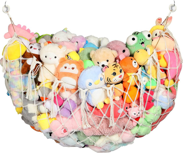 Yecaye 60 IN Stuffed Animal Net Hammock Large, Hanging Stuffed Animal Storage