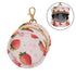 YETTASBIN Strawberry Portable Pacifier Holder Case with Metal Hook Buckle & Zipper for Diaper Bag and Stroller