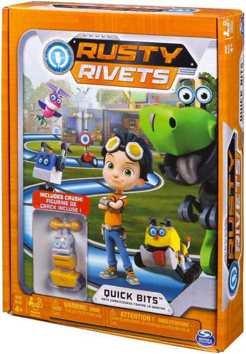 Rusty Rivets Quick Bits Path Game Board Game with Crush Figure