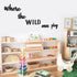8 Xylolfsty Playroom Wall Decor, Where The Wild Ones Play Sign - Wooden Wall Art for Boys & Girls Toy Room, Toddler
