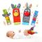 Baby Wrist Rattles Foot Finder Socks Set, Infant Rattle Socks and Hand Rattles for Babies 0-6 Months
