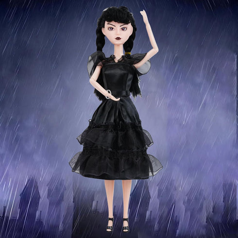 11.5 inch Black Doll with Gift Box, Black Dress, High Heels, and Hair, Perfect Gift for Girls & Fans