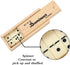 Set 6 28 Dominos for Adults, Double Domino Game, Double Six Standard Domino with Natural Wooden Box, Tiles,Tradditional