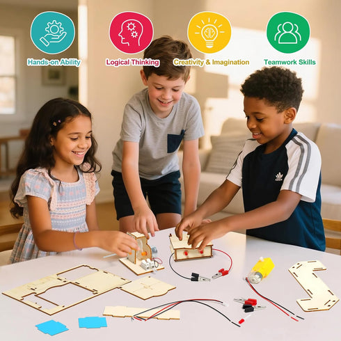 8-12, 6-8, 3D 8-12 5-7 8 10 12 13 14 STEM Science Kits for Kids Ages Wood Arts and Craft Kits for Boys Wooden Puzzles