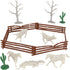 BMC CTS Desert Western Ranch - 15pc Plastic Figure Diorama Accessories Playset