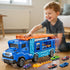 XINNOVEL 3 4 5 6 7 8 Set 12 3 4 5 6 Toddler Car Truck Toys for Years Old Boys, Transporter Truck Toy Track