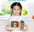CUTE STONE Microwave Toys Kitchen Play Set, Kids Electronic Oven with Cookware and Play Food