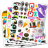 Set Create a Face Sticker Play - Bundle with Cats and Dogs Sticker Travel Activity Book Plus Door Hanger | Make Your