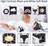 Joyreal High Contrast Baby Toys for Newborn, Black and White Baby Sensory Toys with Car Seat Toys,Infant Toys