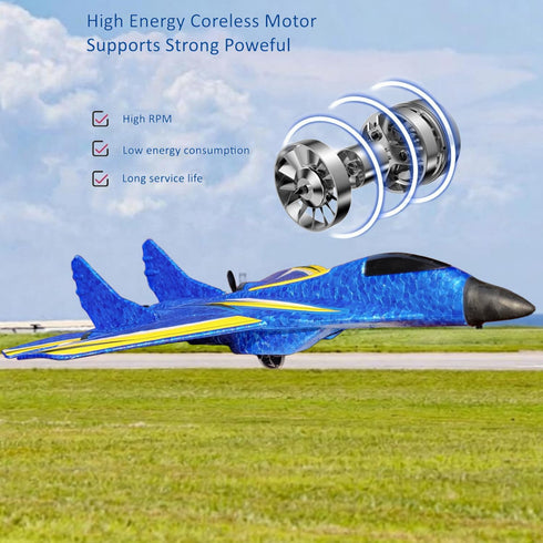 Vecktodisy RTF,2 Remote Control Airplane for Kids,RC Airlane Channels RC Plane with Gyro, Durable EPP Foam RC Jet Toys