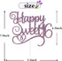 Happy Sweet 16 Cake Topper - Sweet 16 Birthday Decorations for Girls/Boys in Purple Glitter