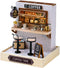 Flever Dollhouse Miniature DIY House Kit, Creative Room with Furniture for Romantic Valentine's Gift (Coffee Time)