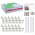 12 Pack Child Safety Cabinet Locks - Vmaisi Baby Proofing Drawer Lock with Adhesive, Easy Installation (White)