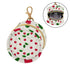 Red Cherries Round Pacifier Storage Case with Zipper, Portable Pacifier Case for Travel, Diaper Bag & Purse, Pacifier
