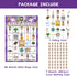 24 WorldBazaar Bible Bingo Game for Kids Players Spring Jesus Christian Bingo Game Cards Vacation Bible Sunday School