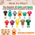 Wooden Toys Mushroom Toy, Harvest Game Montessori Educational Learning Shape Sorting & Number Matching for Ages 3+